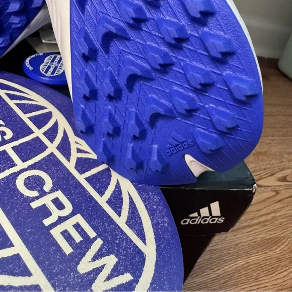 Adidas X Speedflow.3 TF Turf Soccer Cleats Blue White GW7509 Men’s 7.5/UK 7 NEW - Picture 10 of 13